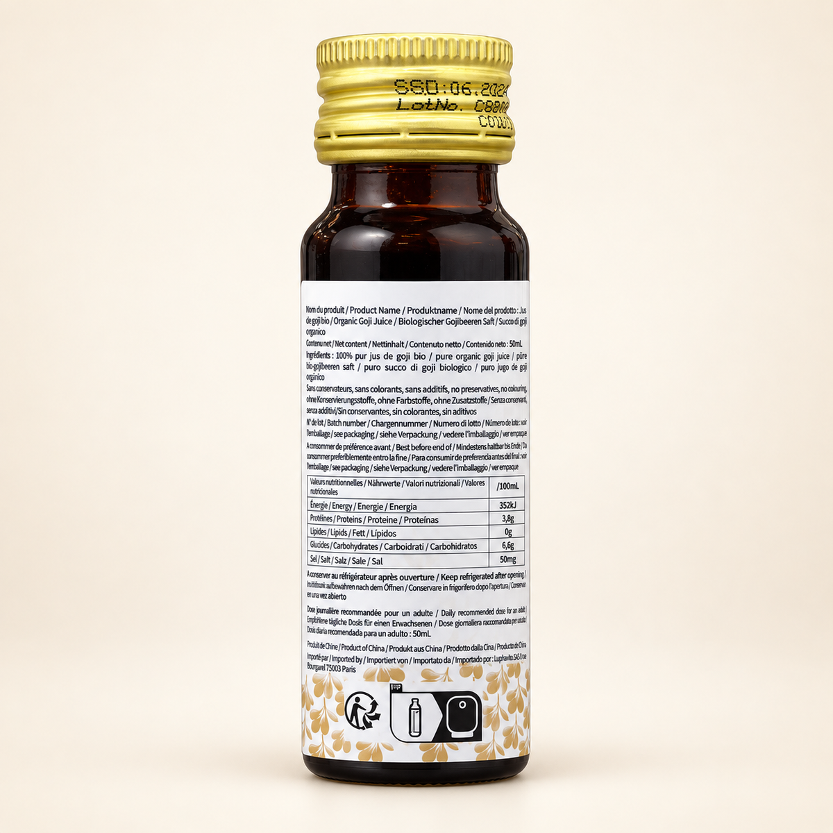 JUS BIOLOGIQUE DE GOJI NOIR