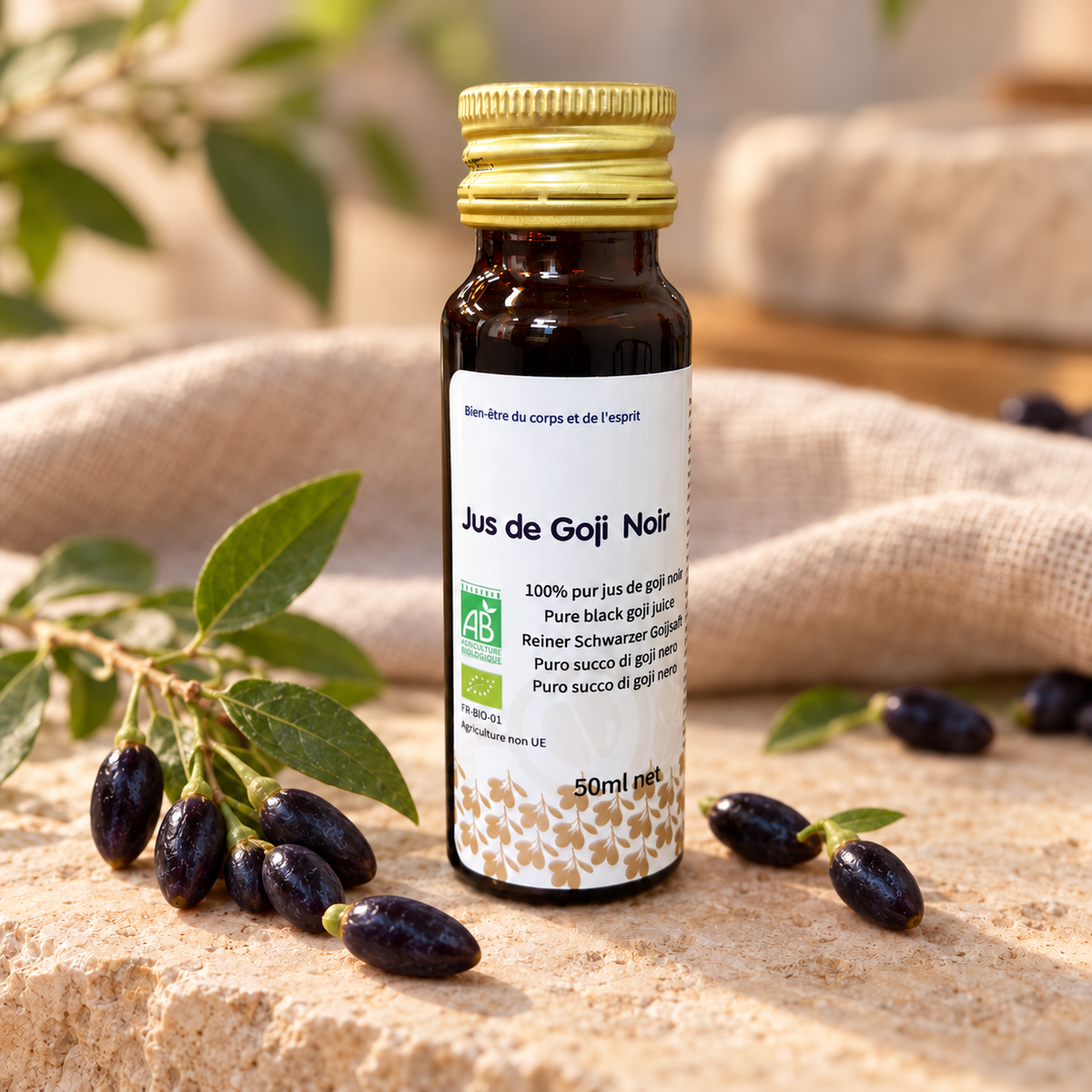 JUS BIOLOGIQUE DE GOJI NOIR